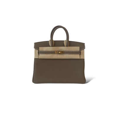 HERMES HERHERMES BIRKIN BAG ELEPHANT GREY EPSOM HALF-HANDMADE  (25*20*13cm)